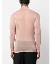 Мужская розовая рубашка с длинным рукавом от Saint Laurent
