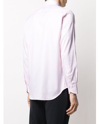 Мужская розовая рубашка с длинным рукавом от Canali
