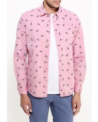 Мужская розовая рубашка с длинным рукавом от SPRINGFIELD