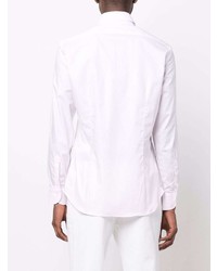 Мужская розовая рубашка с длинным рукавом от Mazzarelli