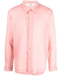 Мужская розовая рубашка с длинным рукавом от Séfr