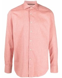 Мужская розовая рубашка с длинным рукавом от Tintoria Mattei