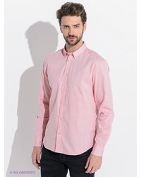 Мужская розовая рубашка с длинным рукавом от Wrangler