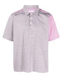 Мужская розовая рубашка с коротким рукавом в клетку от Pop Trading Company