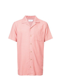 Мужская розовая рубашка с коротким рукавом с принтом от Onia