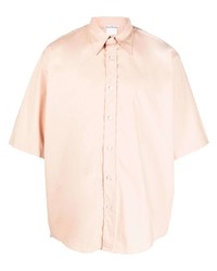 Мужская розовая рубашка с коротким рукавом от Acne Studios