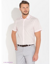 Мужская розовая рубашка с коротким рукавом от Bazioni