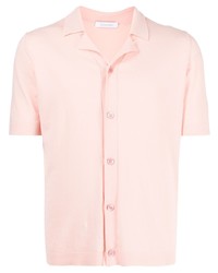 Мужская розовая рубашка с коротким рукавом от Cruciani