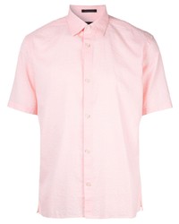 Мужская розовая рубашка с коротким рукавом от D'urban