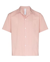 Мужская розовая рубашка с коротким рукавом от Dashiel Brahmann