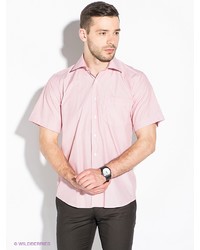 Мужская розовая рубашка с коротким рукавом от Favourite