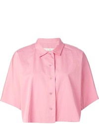 Женская розовая рубашка с коротким рукавом от Golden Goose Deluxe Brand