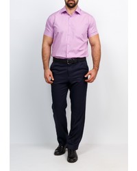 Мужская розовая рубашка с коротким рукавом от GREG