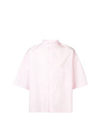 Мужская розовая рубашка с коротким рукавом от Hed Mayner