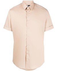 Мужская розовая рубашка с коротким рукавом от Karl Lagerfeld