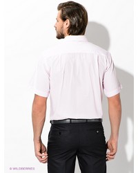 Мужская розовая рубашка с коротким рукавом от Maestro