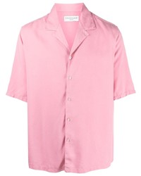 Мужская розовая рубашка с коротким рукавом от Officine Generale