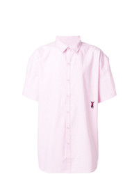 Мужская розовая рубашка с коротким рукавом от P.A.M.