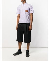 Мужская розовая рубашка с коротким рукавом от Raf Simons