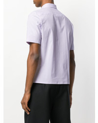 Мужская розовая рубашка с коротким рукавом от Raf Simons