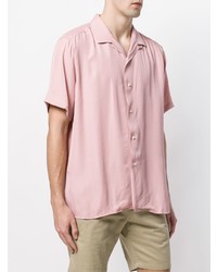 Мужская розовая рубашка с коротким рукавом от Gitman Vintage
