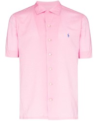 Мужская розовая рубашка с коротким рукавом от Polo Ralph Lauren