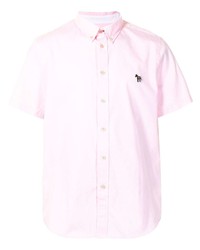 Мужская розовая рубашка с коротким рукавом от PS Paul Smith