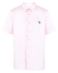 Мужская розовая рубашка с коротким рукавом от PS Paul Smith