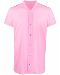 Мужская розовая рубашка с коротким рукавом от Rick Owens