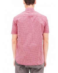 Мужская розовая рубашка с коротким рукавом от s.Oliver