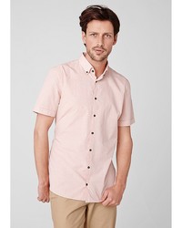 Мужская розовая рубашка с коротким рукавом от s.Oliver
