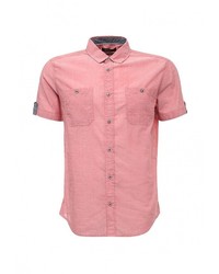 Мужская розовая рубашка с коротким рукавом от Top Secret