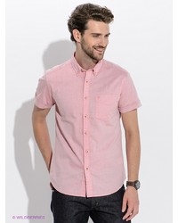 Мужская розовая рубашка с коротким рукавом от Wrangler