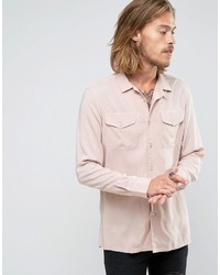 Мужская розовая рубашка от Asos