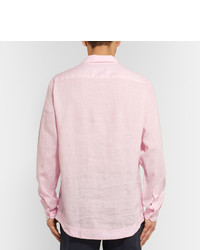 Мужская розовая рубашка от Orlebar Brown