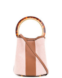 Розовая сумка-мешок из плотной ткани