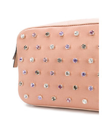Розовая сумка через плечо с украшением от RED Valentino