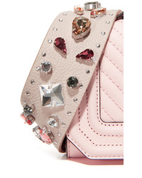 Розовая сумка через плечо с украшением от Rebecca Minkoff