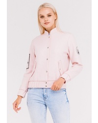 Женская розовая университетская куртка от Krismarin
