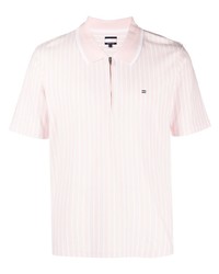 Мужская розовая футболка-поло в горизонтальную полоску от Tommy Jeans