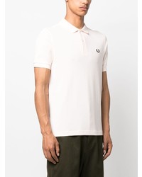 Мужская розовая футболка-поло с вышивкой от Fred Perry