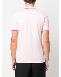 Мужская розовая футболка-поло с вышивкой от PS Paul Smith