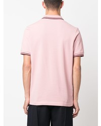 Мужская розовая футболка-поло с вышивкой от Fred Perry