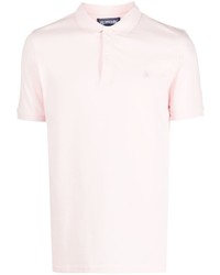 Мужская розовая футболка-поло с вышивкой от Vilebrequin