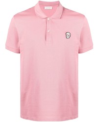 Мужская розовая футболка-поло от Alexander McQueen
