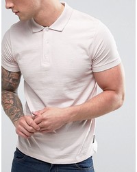 Мужская розовая футболка-поло от French Connection