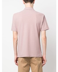 Мужская розовая футболка-поло от Zanone