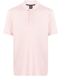 Мужская розовая футболка-поло от BOSS