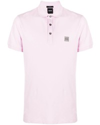 Мужская розовая футболка-поло от BOSS