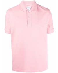 Мужская розовая футболка-поло от Bottega Veneta